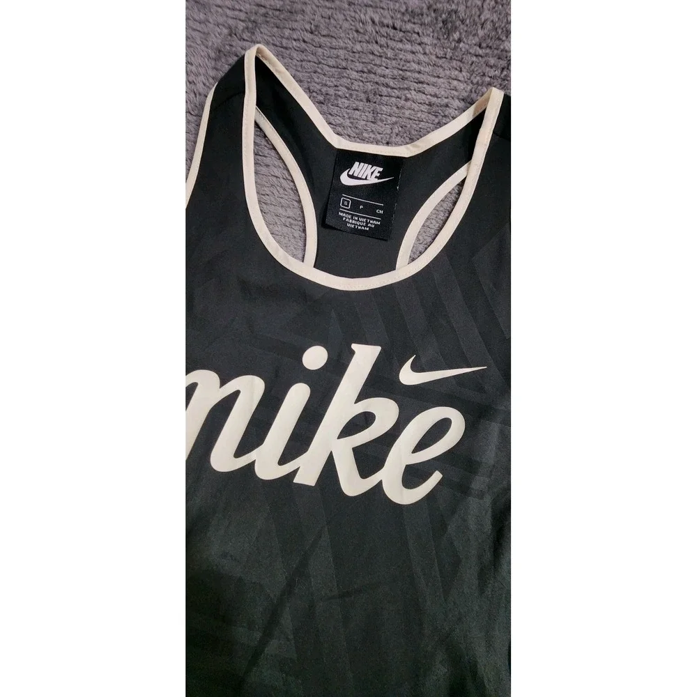 NIKE SPORTSWEAR‎ TEMPO LIGHTWEIGHT WOVEN DRESS Black Tank Girls Sz S Tennis NEW